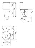 Juego Ferrum Andina Inodoro Largo, Tapa, Mochila Ap Y Bidet - Imagen 10