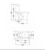 Juego Ferrum Bari Inodoro Largo, Deposito Doble Desc Y Bidet - Imagen 5