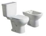 Juego Ferrum Bari Inodoro Largo, Tapa, Mochila Apoyo Y Bidet