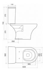 Juego Ferrum Veneto Inodoro Largo, Mochila Y Bidet - Imagen 5