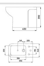 Trento Bidet Ferrum Bel3j De 3 Agujeros - Imagen 2