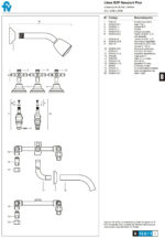 Despiece Griferia FV 0103/B2P Newport Plus – Juego para bañera y ducha