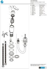 Despiece Griferia FV 0189/B5 Puelo – Juego monocomando para bidé