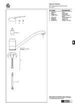 Despiece PLano fv 0411.01/B1 Arizona – Juego monocomando para mesada de cocina