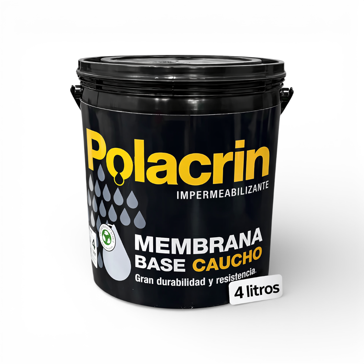 polacrin x 4 lts Membrana Base Caucho x 4 litros Polacrin-Sinteplast - Imagen 1